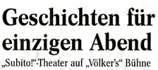 Geschichten f&uuml;r einzigen Abend